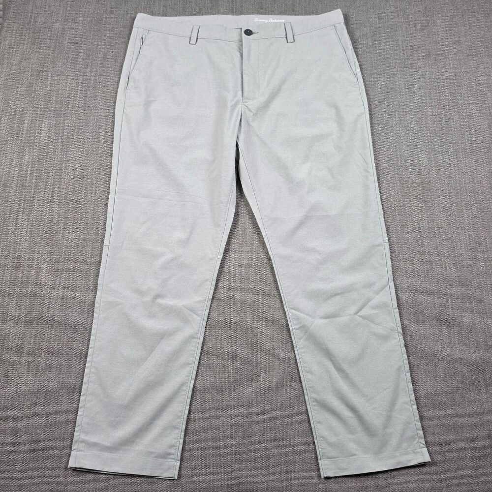 Tommy Bahama Golf Pants Mens 38x30 Gray Performance Stretch Commuter Travel Tech